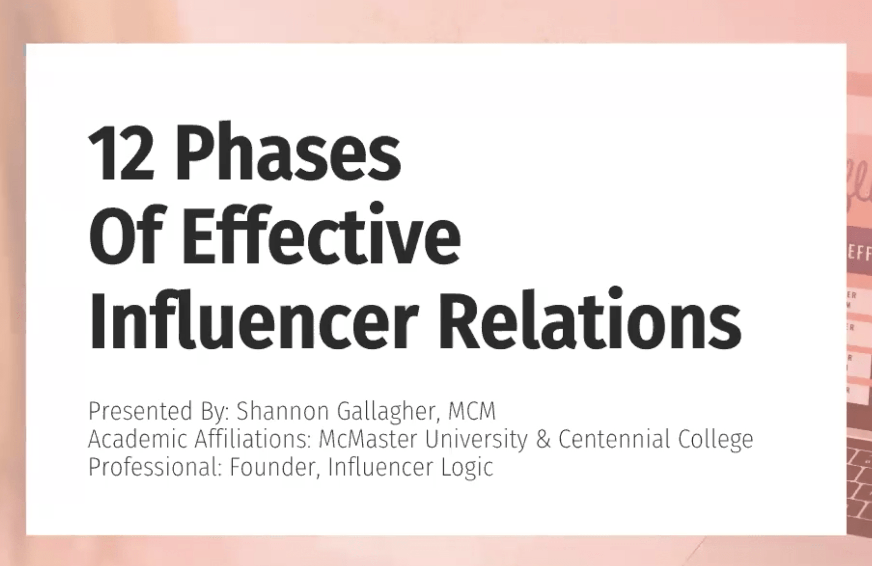 BledCom 2020: 12 Phases of Effective Influencer Relations